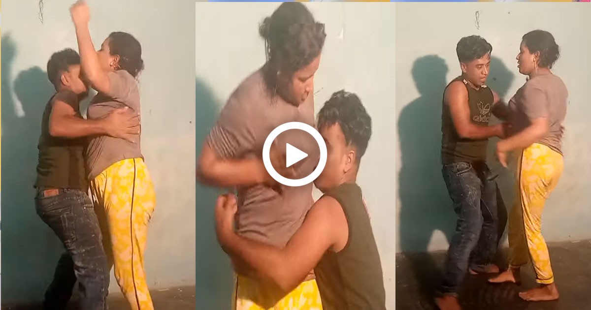 ನಾಚಿಕೆ ಇಲ್ಲದೆ ಆಂಟಿ ಜೊತೆ ಹಾಟ್ ಡಾನ್ಸ್ ಮಾಡಿದ ಯುವಕ ; ವಿಡಿಯೋ ವೈರಲ್