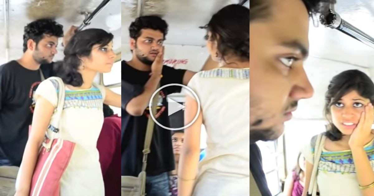 ಯುವತಿ ಕಪಾಳಮೋಕ್ಷ  ಮಾಡಿದ್ದಕೆ ತಿರುಗೇಟು ಕೊಟ್ಟ ಯುವಕ ಕಾರಣ ಗೊತ್ತಾದರೆ ಶಾಕ್ ಆಗುತ್ತೀರಾ ;ವಿಡಿಯೋ ವೈರಲ್