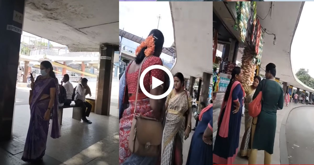 ಪಾಪ ಗಿರಾಕಿಗಳಾಗಿ ಕಾಯುತ್ತಿರುವ ಮಹಿಳೆಯರು ಎಲ್ಲಿ ನೋಡಿ ? ; ವಿಡಿಯೋ ವೈರಲ್