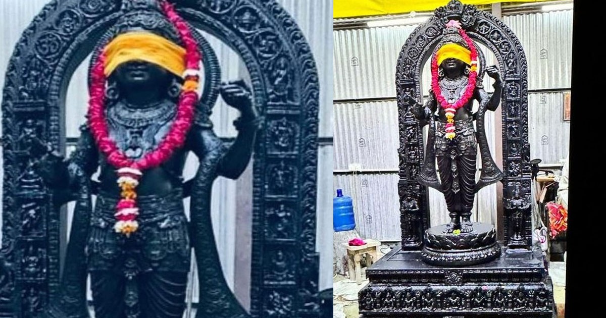 ಅಯೋಧ್ಯೆ ರಾಮಮಂದಿರದ ಒಳಗೆ ರಾಮ ಲಲ್ಲಾ ವಿಗ್ರಹದ ಮೊದಲ ಸ್ಪಷ್ಟ ಚಿತ್ರಗಳು !! ಶೇರ್ ಮಾಡಿ