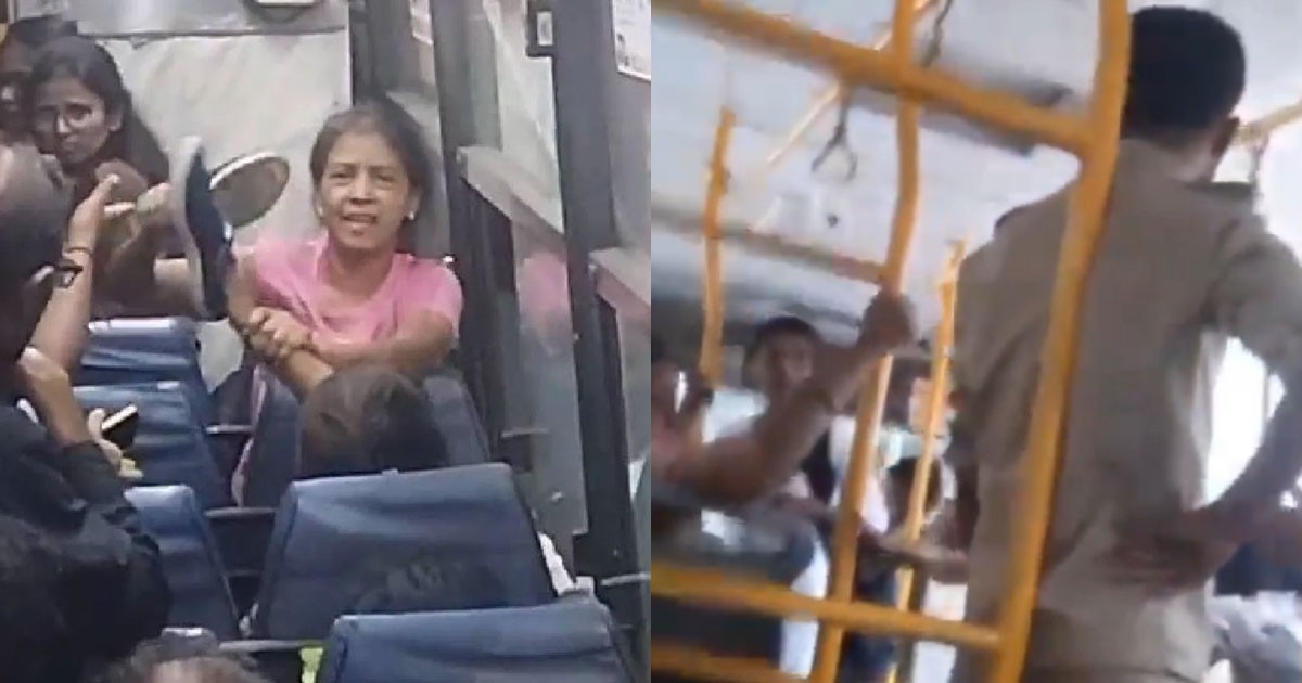 BMTC Conductor Fights With Womens; Bilekalli to Shivajinagar Bus Route, Video Viral