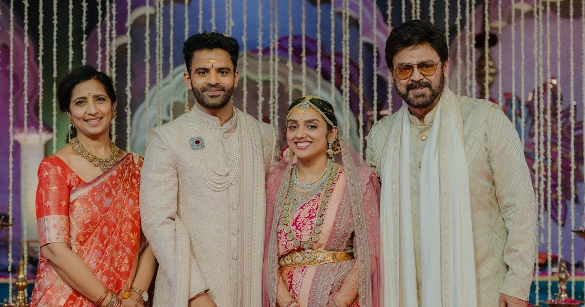 Venkatesh’s 2nd Daughter Hayavahini Weds Nishanth ; See Details & Pics