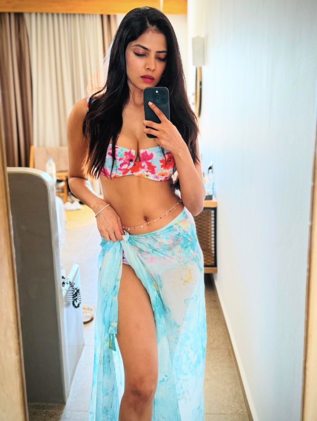Malavika Mohanan’s Beach Glamour: Floral Bikini and Sun-Kissed Vibes Malavika Mohanan’s Beach Glamour: Floral Bikini and Sun-Kissed Vibes