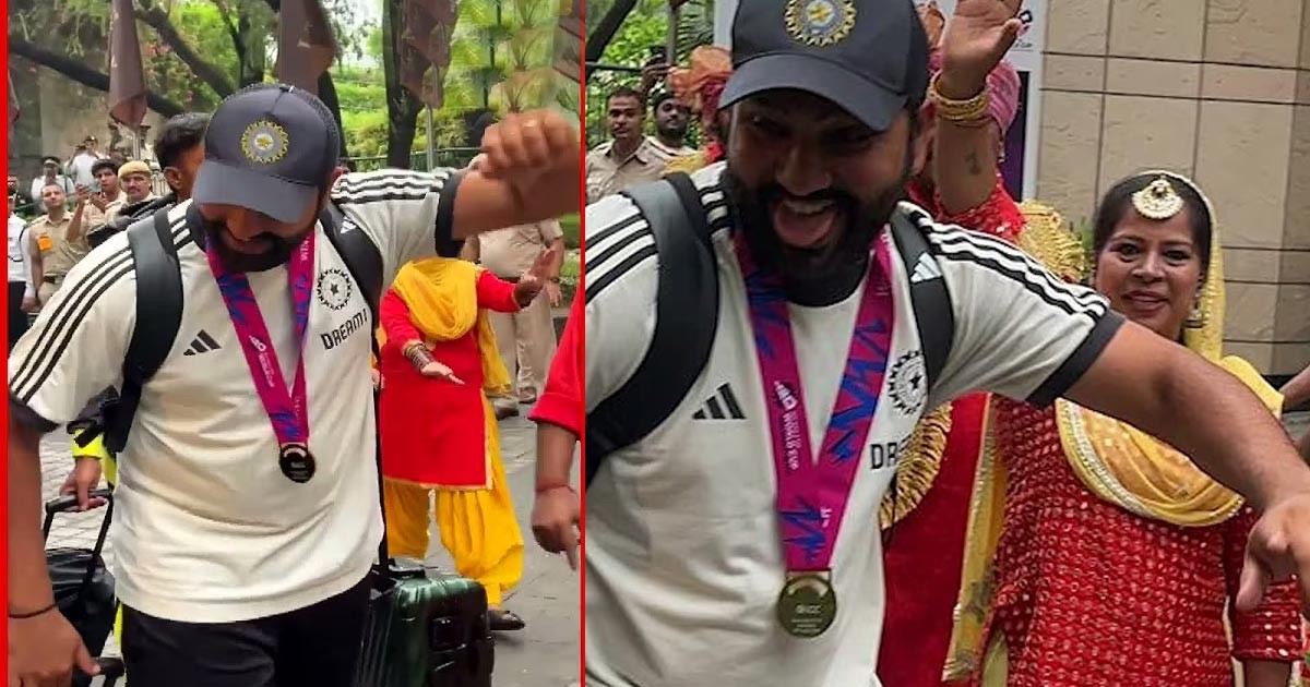 Rohit Sharma’s Ecstatic Dance Celebration After T20 World Cup Win In New Delhi Rohit Sharma’s Ecstatic Dance Celebration After T20 World Cup Win In New Delhi