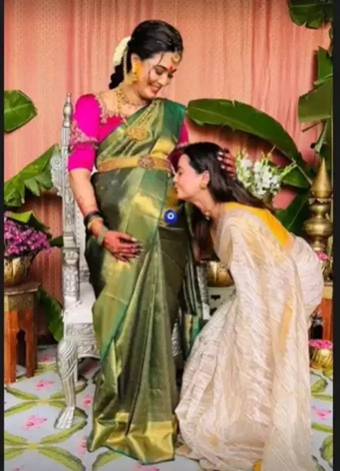 Actress Neha Gowda Baby Shower Function In Bangalore Actress Neha Gowda Baby Shower Function In Bangalore