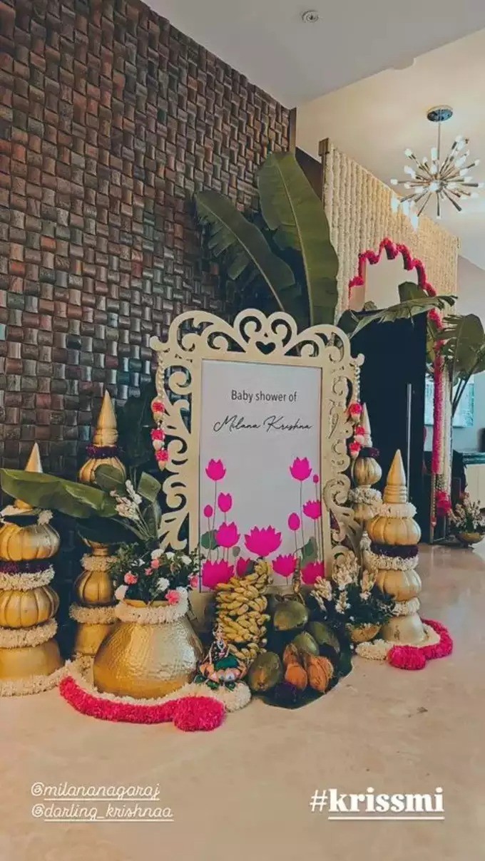 Darling Krishna & Milana Nagaraj Grand Baby Shower Function In Bangalore Darling Krishna & Milana Nagaraj Grand Baby Shower Function In Bangalore