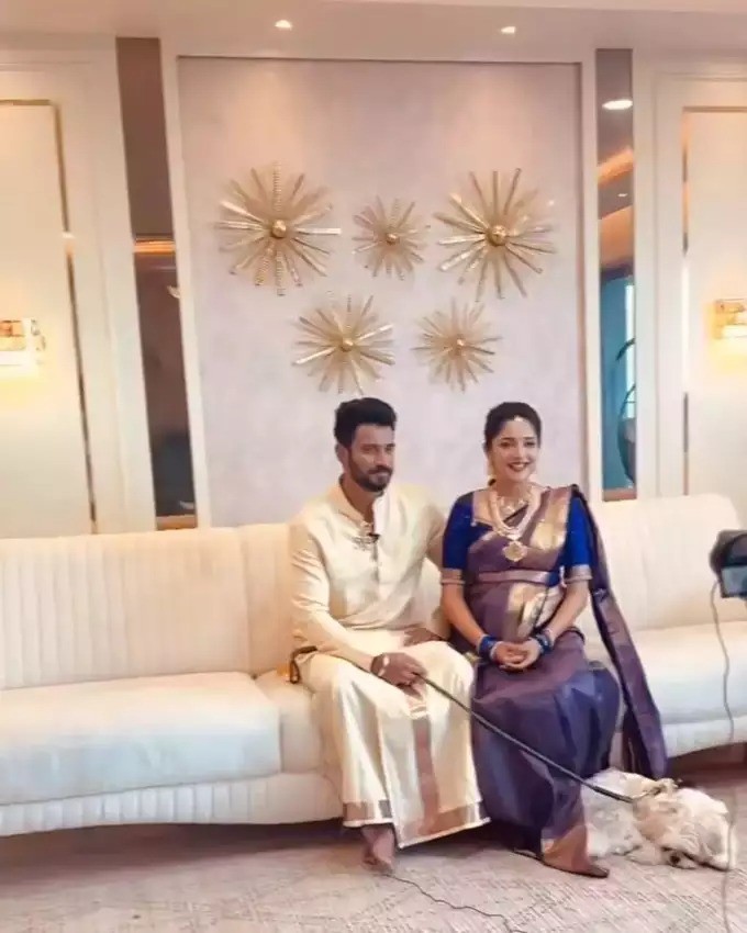 Darling Krishna & Milana Nagaraj Grand Baby Shower Function In Bangalore Darling Krishna & Milana Nagaraj Grand Baby Shower Function In Bangalore