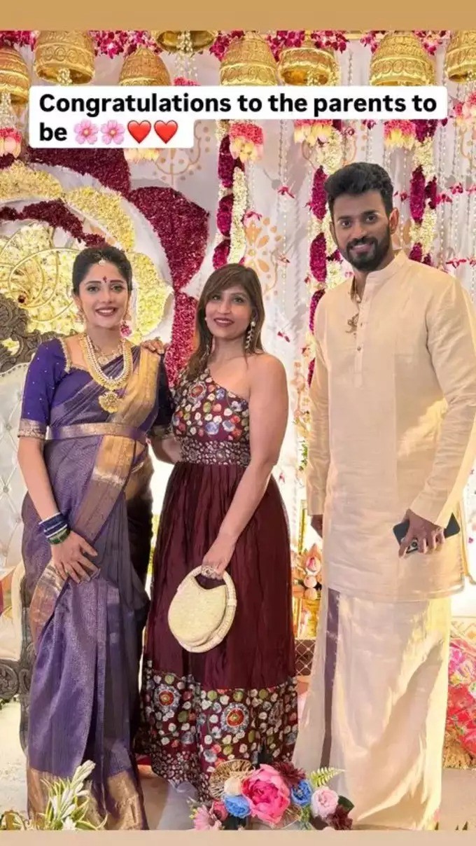 Darling Krishna & Milana Nagaraj Grand Baby Shower Function In Bangalore Darling Krishna & Milana Nagaraj Grand Baby Shower Function In Bangalore