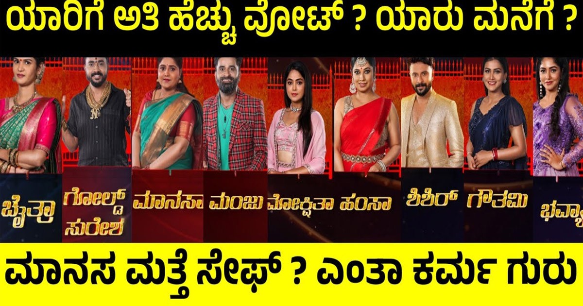 ಬಿಗ್ ಬಾಸ್ 11 ವೋಟಿಂಗ್ ರಿಸಲ್ಟ್ !! ಈ ವಾರ ಎಲಿಮಿನೇಟ್ ಆಗೋದು ಇವರೇ ಪಕ್ಕ ನೋಡಿ ?