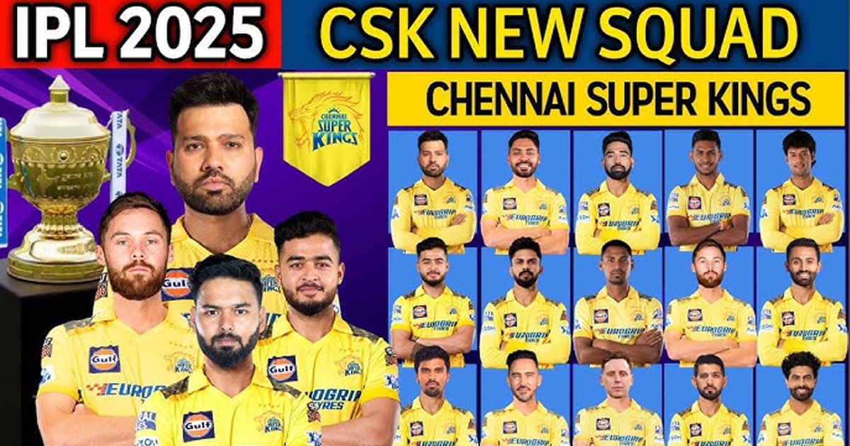 Chennai IPL Auction 2025 Full List Of Players Bought By Chennai Super Kings
