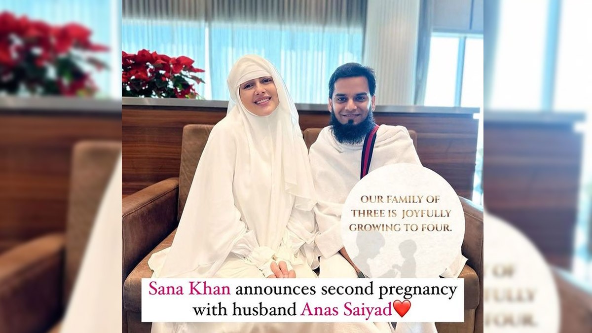 Bigg Boss Fame Sana Khan Announces Second Pregnancy with Husband Anas Saiyad Bigg Boss Fame Sana Khan Announces Second Pregnancy with Husband Anas Saiyad