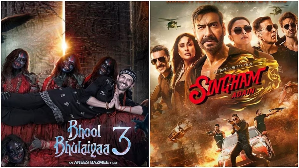Singham Again and Bhool Bhulaiyaa 3 Score Big at Box Office: Career Best Openings for Ajay Devgn and Kartik Aaryan
