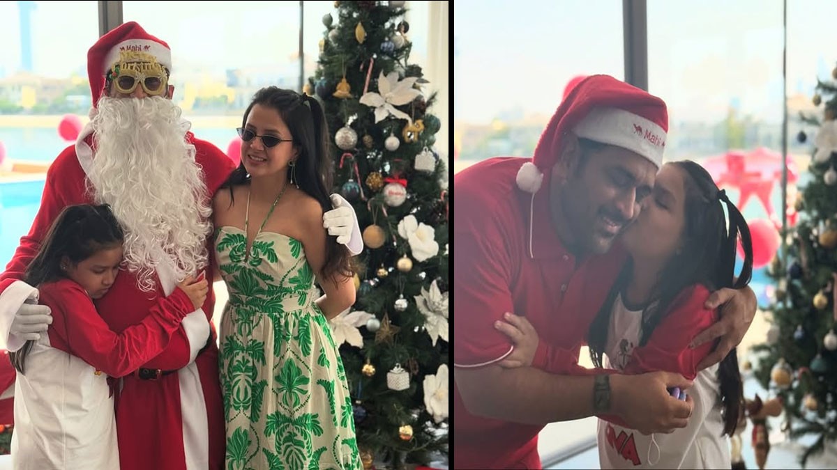 Christmas 2024: Captain Cool Brings the Christmas Cheer with Family and Daughter Ziva Christmas 2024: Captain Cool Brings the Christmas Cheer with Family and Daughter Ziva