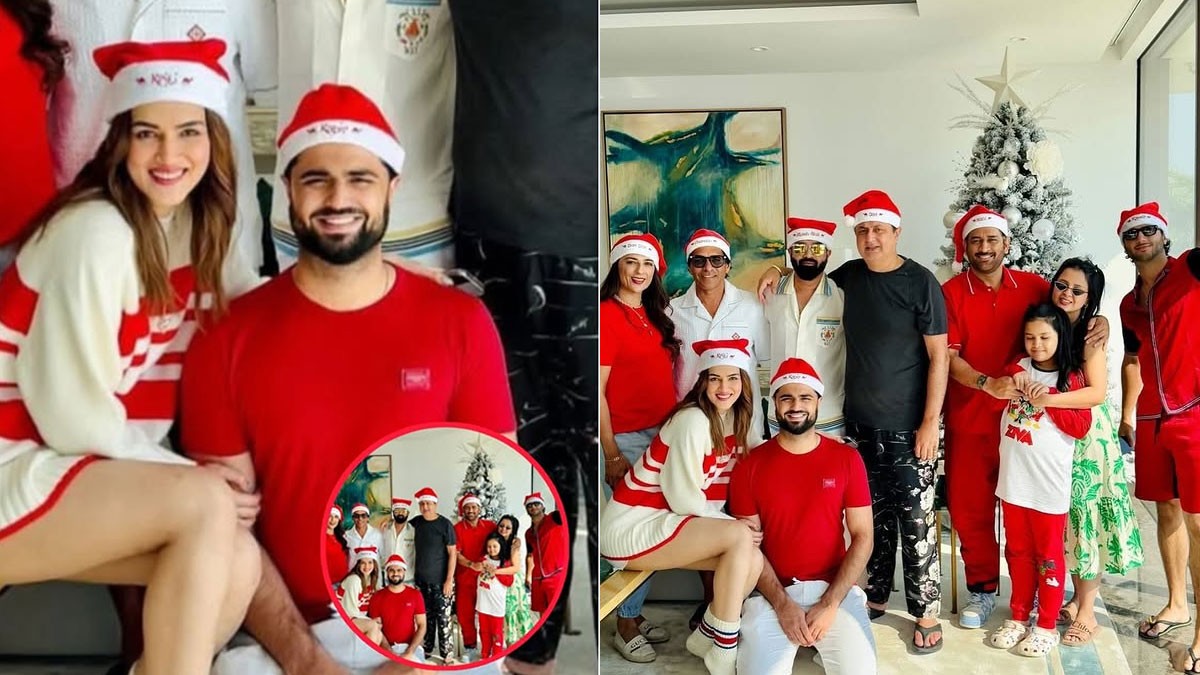 Christmas 2024: Kriti Sanon Rings in Christmas with Rumored BF Kabir Bahia and MS Dhoni