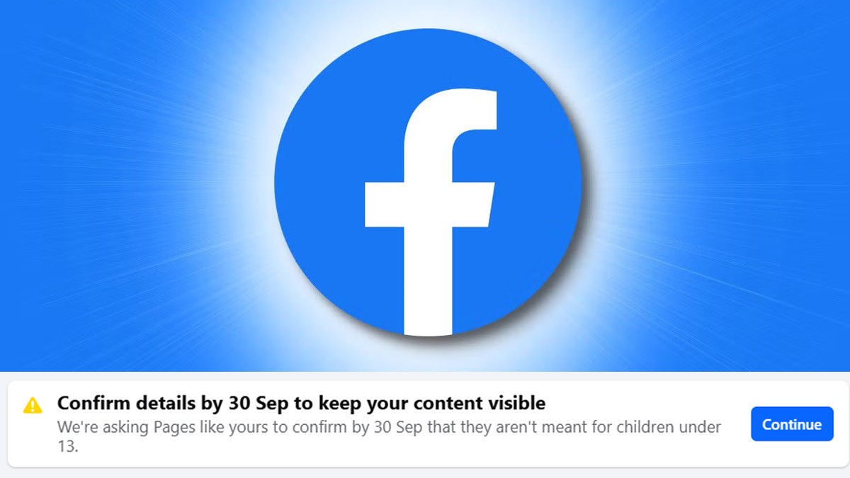 Facebook Page Alert: Confirming Content Not Meant for Children Under 13 Facebook Page Alert: Confirming Content Not Meant for Children Under 13