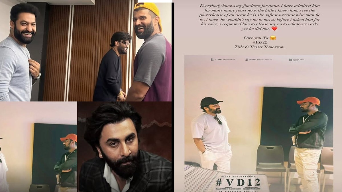 Vijay Deverakonda Heaps Praise on Jr NTR, Suriya, and Ranbir Kapoor for VD12 Title Teaser Dubbing Vijay Deverakonda Heaps Praise on Jr NTR, Suriya, and Ranbir Kapoor for VD12 Title Teaser Dubbing