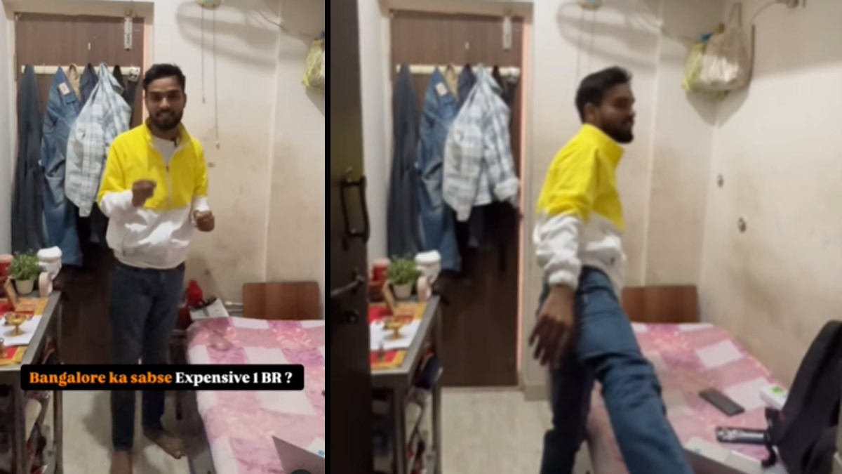 The High Cost of Living in Bangalore: ₹25,000 Rent for a House Without a Room or Bathroom, Viral Video The High Cost of Living in Bangalore: ₹25,000 Rent for a House Without a Room or Bathroom, Viral Video
