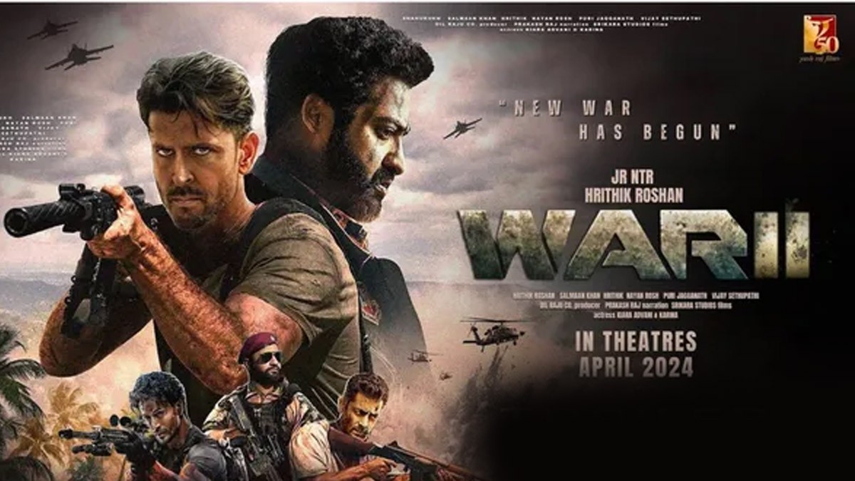 War 2 Release Date Announced: Hrithik Roshan, Kiara Advani, and Jr NTR Shine War 2 Release Date Announced: Hrithik Roshan, Kiara Advani, and Jr NTR Shine