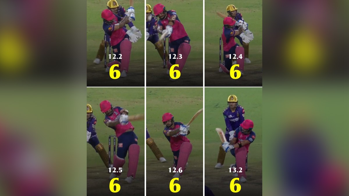 Riyan Parag Smashes Six Consecutive Sixes in IPL 2025 Thriller Against KKR