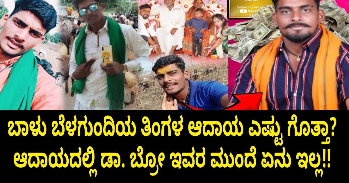 ಬಾಳು ಬೆಳಗುಂದಿಯ ತಿಂಗಳ ಆದಾಯ ಎಷ್ಟು ಗೊತ್ತಾ? ಆದಾಯದಲ್ಲಿ ಡಾ. ಬ್ರೋ ಇವರ ಮುಂದೆ ಏನು ಇಲ್ಲ!! ಬಾಳು ಬೆಳಗುಂದಿಯ ತಿಂಗಳ ಆದಾಯ ಎಷ್ಟು ಗೊತ್ತಾ? ಆದಾಯದಲ್ಲಿ ಡಾ. ಬ್ರೋ ಇವರ ಮುಂದೆ ಏನು ಇಲ್ಲ!!