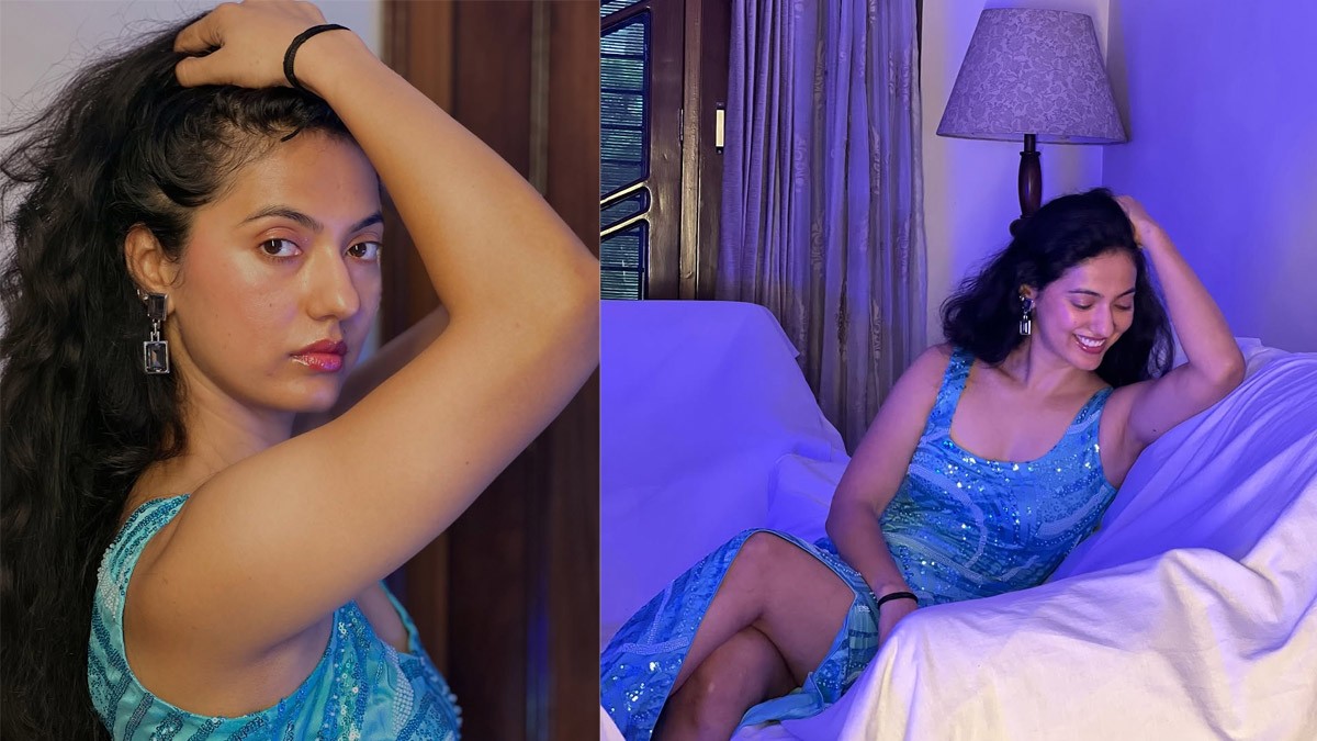 Khushboo Patani Dazzles in a Stunning Blue Outfit, Radiating Confidence Khushboo Patani Dazzles in a Stunning Blue Outfit, Radiating Confidence