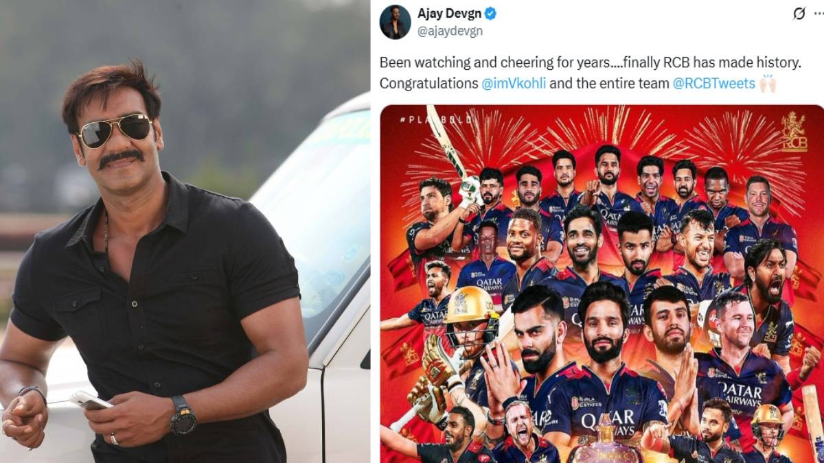 Ajay Devgn Congratulates RCB on Historic IPL 2025 Victory Ajay Devgn Congratulates RCB on Historic IPL 2025 Victory