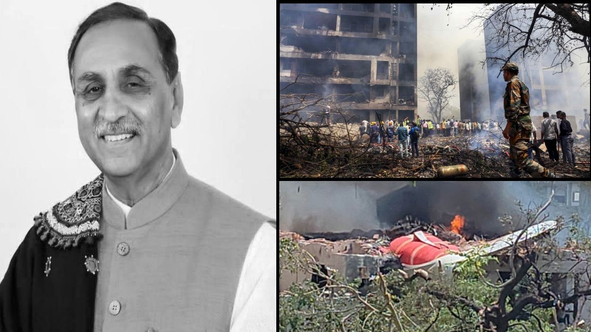 Former Gujarat CM Vijay Rupani Passes Away in Air India Plane Crash Near Ahmedabad Former Gujarat CM Vijay Rupani Passes Away in Air India Plane Crash Near Ahmedabad