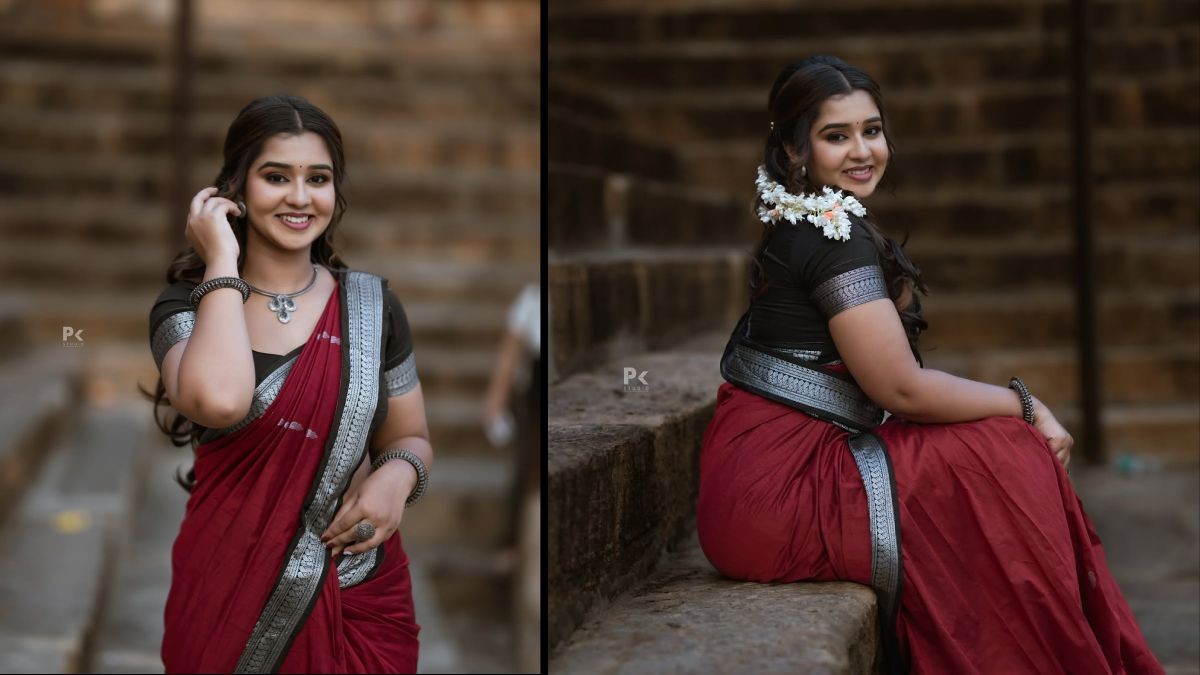 Mouna Guddemane’s Saree Fashion: A Blend of Tradition & Elegance Mouna Guddemane’s Saree Fashion: A Blend of Tradition & Elegance