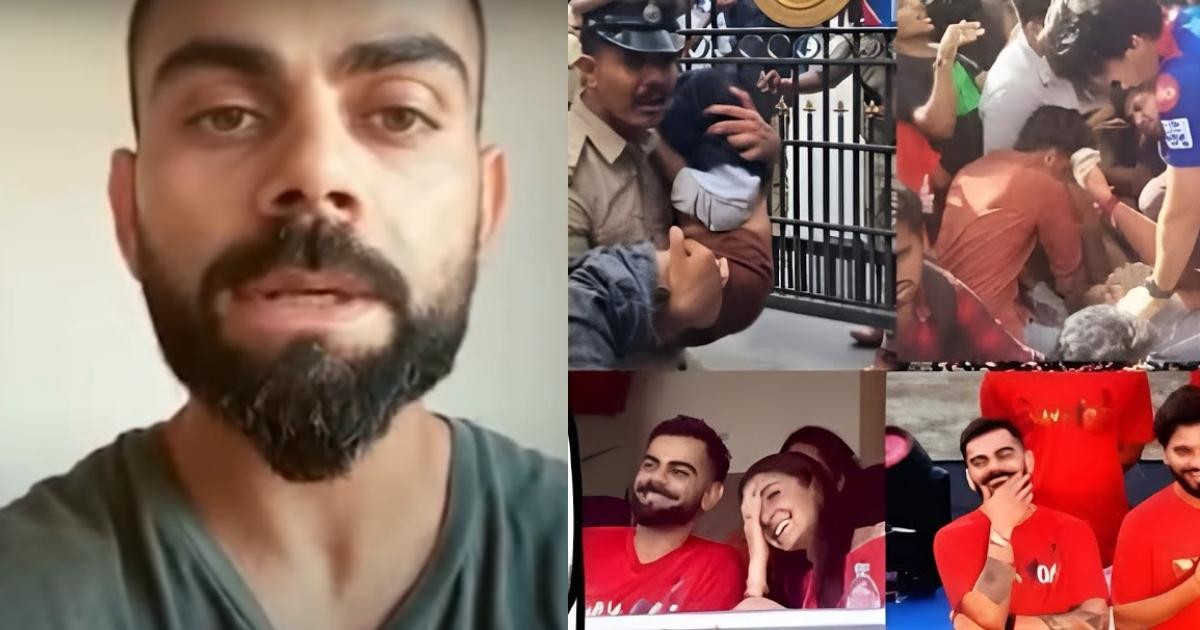 ಕಾಲ್ತುಳಿತದ ಬಗ್ಗೆ ಧಿಡೀರ್ ಲೈವ್ ಬಂದ ವಿರಾಟ್ ಕೊಹ್ಲಿ ಶಾಕಿಂಗ್  ಹೇಳಿಕೆ!! ಕೊಹ್ಲಿ ಹೇಳಿದ್ದೇ ಬೇರೆ