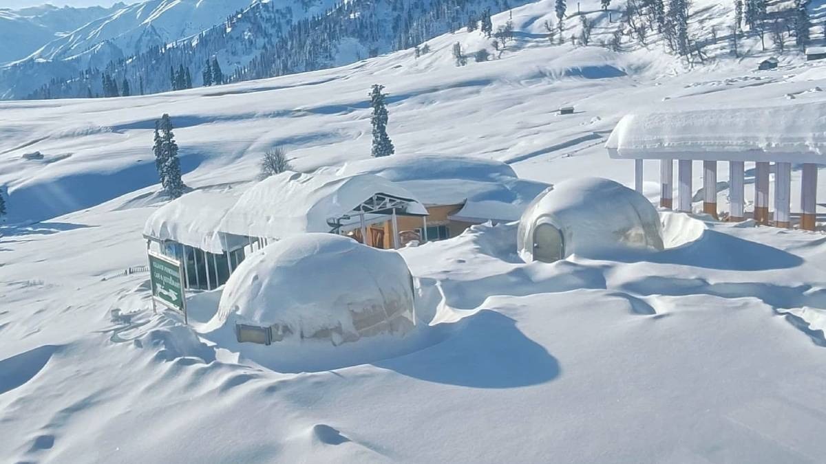 ಗುಲ್ಮಾರ್ಗ್ – ಹಿಮಪಾತದ ಮೇಲೆ ಸೂರ್ಯಕಿರಣಗಳ ಅದ್ಭುತ ಸಂಧಿ