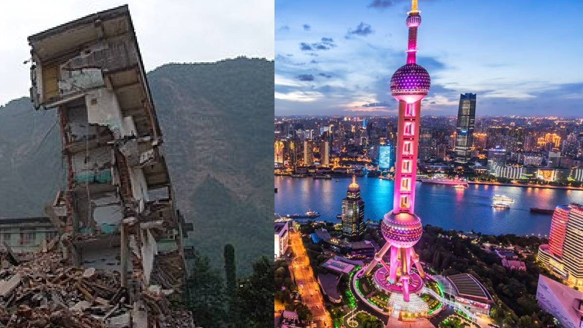 Massive Sinkhole Opens in Shanghai, Swallows Roadway
