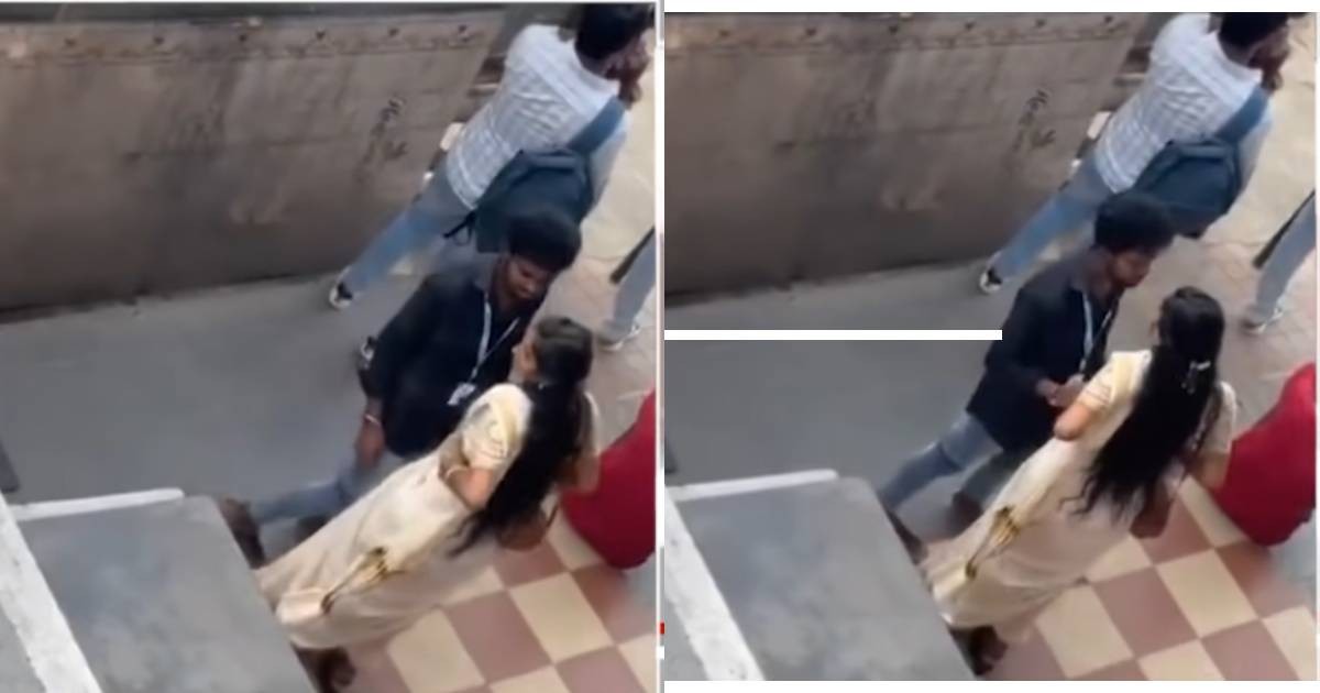 ಬಸ್ ಸ್ಟ್ಯಾಂಡ್ನಲ್ಲಿಯೇ ಪ್ರೇಮಿಗಳ ಮುದ್ದಾಟ !! ರೊಚ್ಚಿಗೆದ್ದ ಪ್ರಯಾಣಿಕರು !! ವಿಡಿಯೋ ವೈರಲ್ 