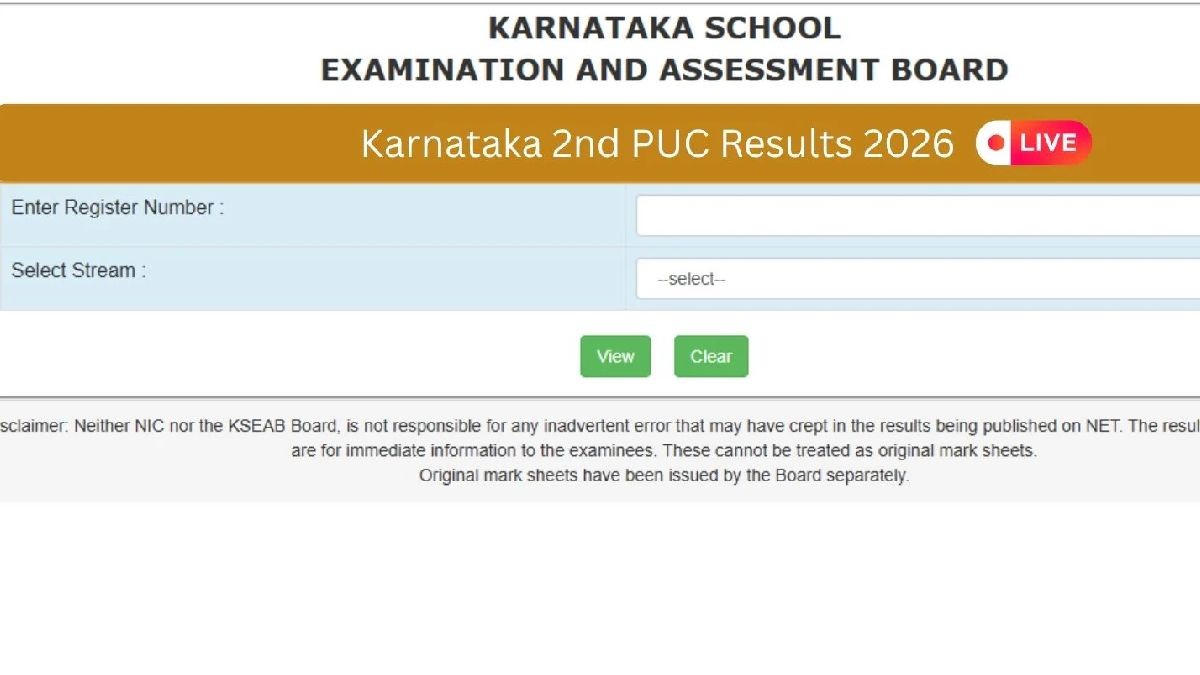 Karnataka 2nd PUC Result 2026 Date and Time Announced