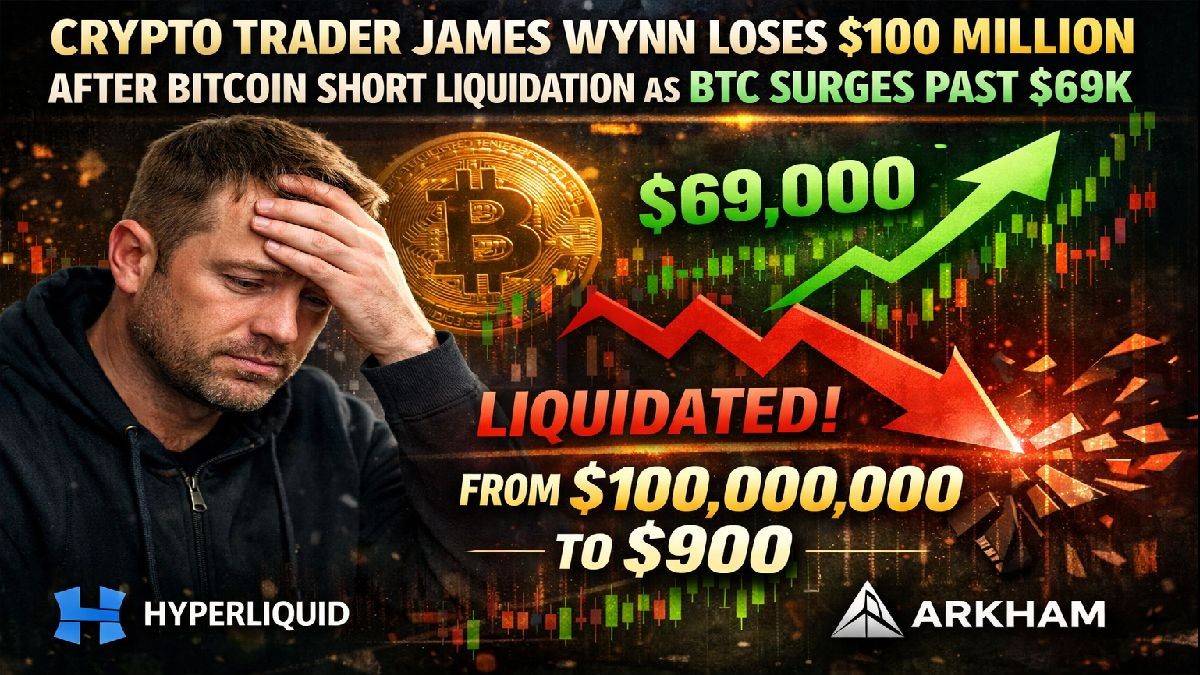 Crypto Trader James Wynn Loses $100 Million After Bitcoin Short Goes Wrong