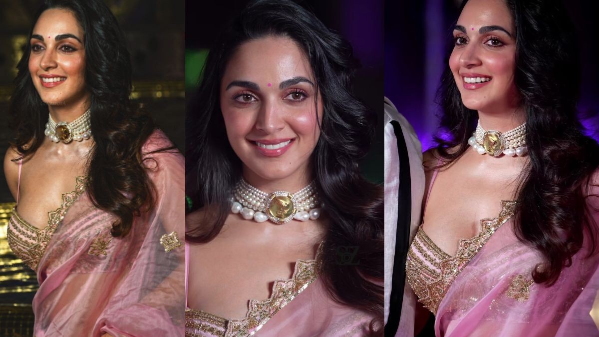 Kiara Advani Shines in Pink Saree at NMACC 3rd Anniversary with Sidharth Malhotra