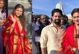 Keerthy Suresh Visits Tirumala with Husband for Swamy Vari Darshanam