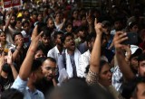 Minor Scuffle Between Security Personnel and Protesters Reported, Situation Under Control