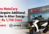 Hero MotoCorp To Invest Rs 1,758 Crore In Ather Energy, Stake To Rise To 32.8%