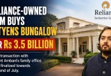Reliance-Owned Firm Buys Lutyens’ Delhi Bungalow for ₹350 Crore