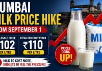 Mumbai Milk Price Hike From September 1: Milk to Cost ₹102 Wholesale, Retail Prices May Reach ₹110