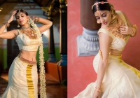 Yashika Anand Stuns in Kerala-Inspired Look for Onam Celebration