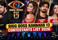 Bigg Boss Kannada 13 Contestants List 2026: Soundarya Shetty, Thandav Ram, Asiya Firdose