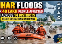 Bihar Floods: Over 40 Lakh People Affected Across 14 Districts, Relief Operations Underway