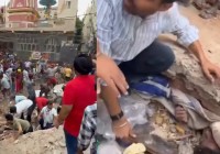 Delhi Building Collapse: Six Rescued, Several Feared Trapped as Rescue Operations Continue