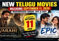 New Telugu Movies Releasing September 11, 2026: Mahendragiri Varahi, EPIC & Cast