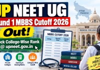 UP NEET UG Round 1 MBBS Cutoff 2026 Out: Check College-Wise Rank @ upneet.gov.in
