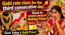 Gold Prices Rise for Third Consecutive Day Ahead of Akshaya Tritiya
