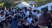 Magnitude 7.8 Earthquake Shakes Mahayahay Elementary School in Malita, Davao Occidental During Flag Ceremony