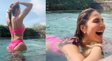 Vaani Kapoor Enjoys Relaxing Poolside Vacation