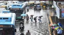 Delhi Flooded Road Sparks Resident Protests After Heavy Rains Over Waterlogging